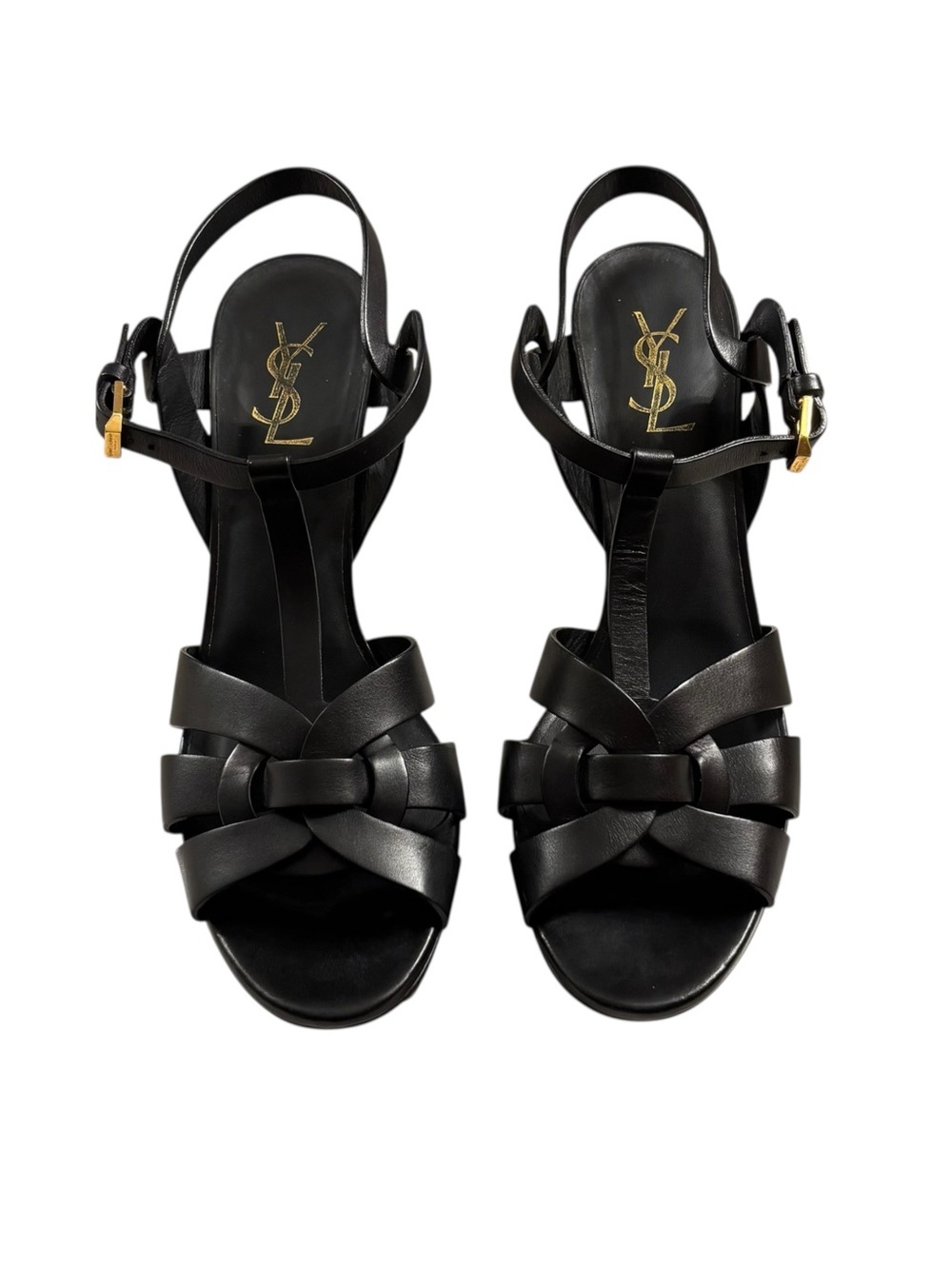 Saint Laurent | Tribute Platform Sandals Black Leather | EU 41 - Picture 16 of 16